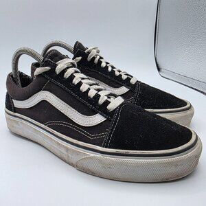 Vans Old Skool Womens Size 8.5 Black White Sneaker Shoes Skateboarding Casual